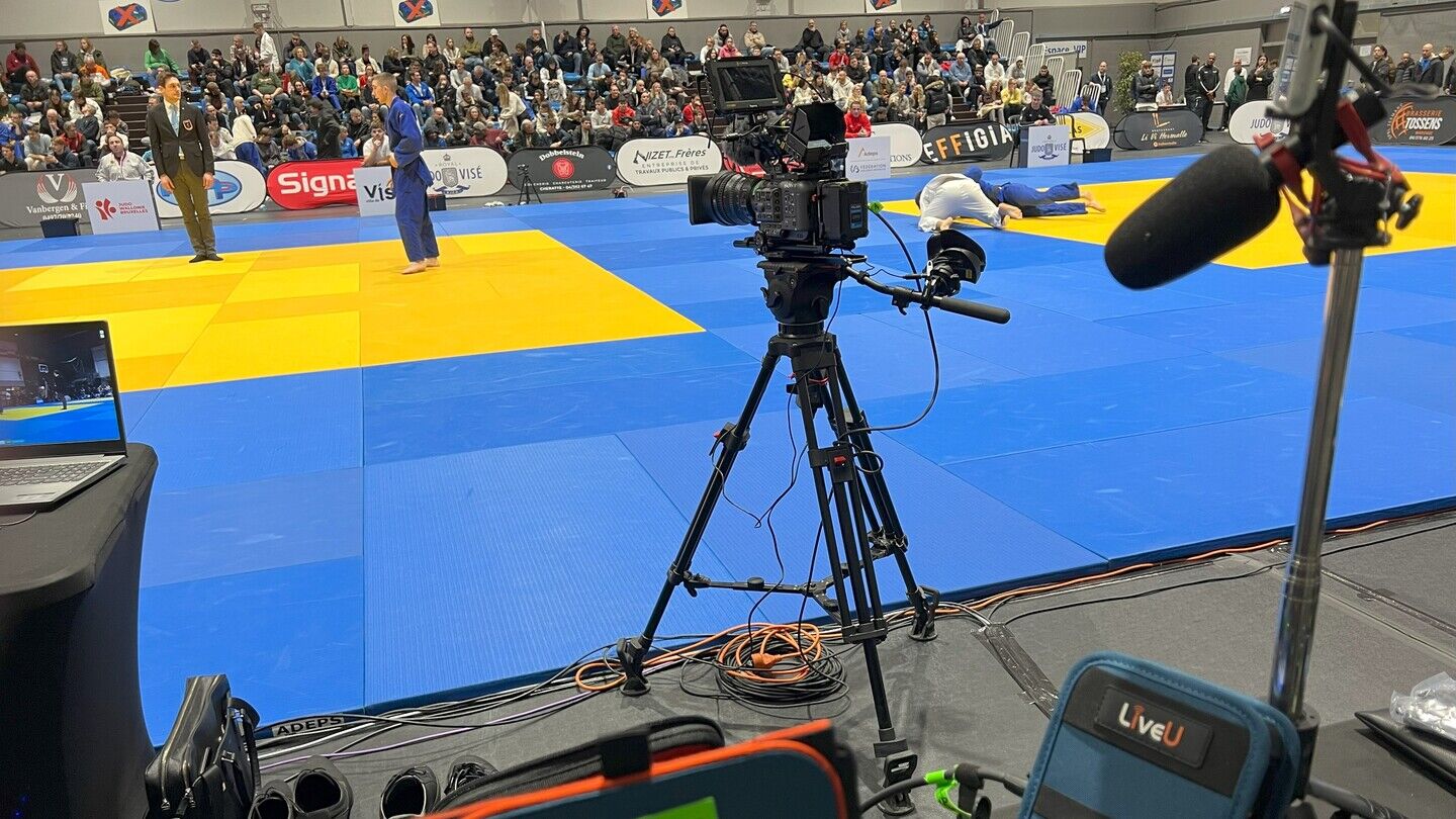 A LiveU 5G proof of concept with Orange, Atmosfair, ID2Move and Dreamwall at a Belgian judo competition